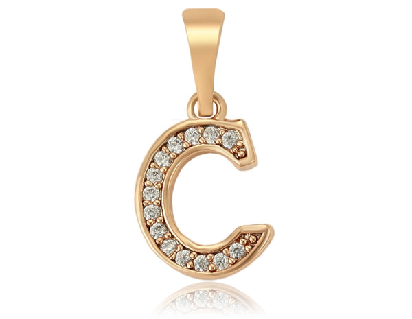 Initial  Pendant Necklace - HNS Studio