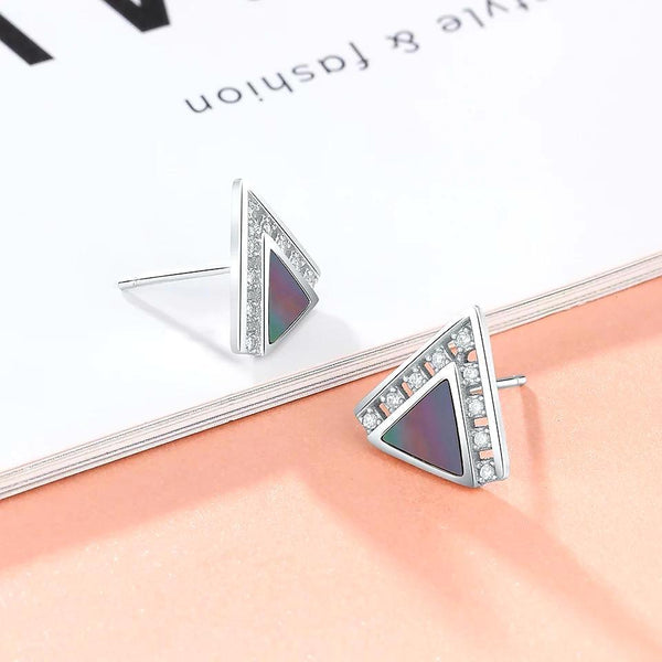 Triangle Sterling Silver Studs