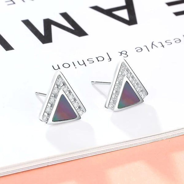 Triangle Sterling Silver Studs