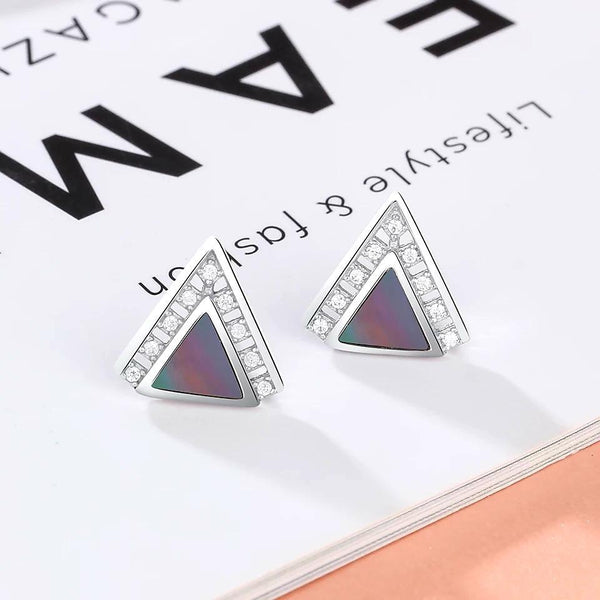 Triangle Sterling Silver Studs