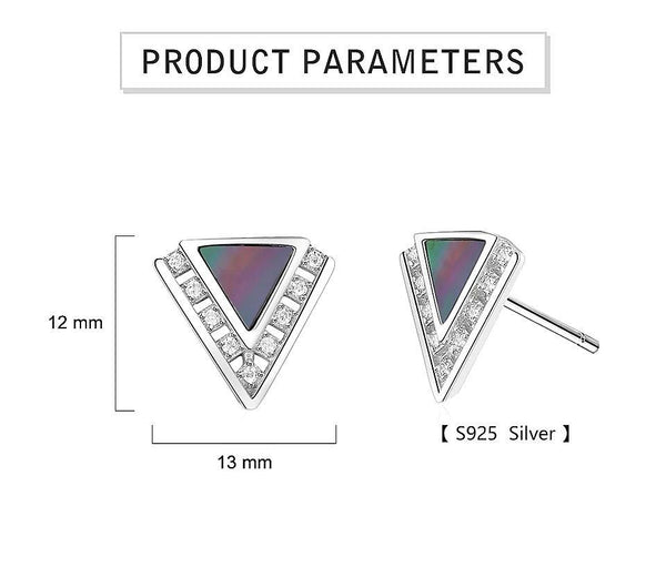 Triangle Sterling Silver Studs