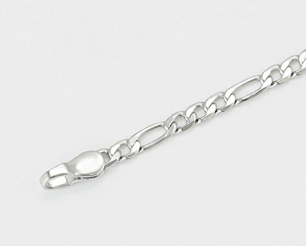 Silver Figaro Link Anklet