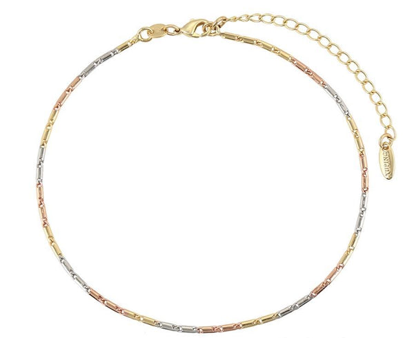 Tricolour Simple Anklet HNS Studio Canada