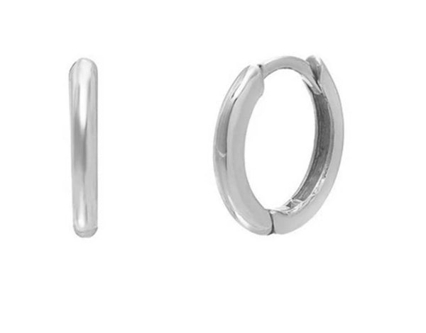 Sterling Silver Huggie Hoop Earrings