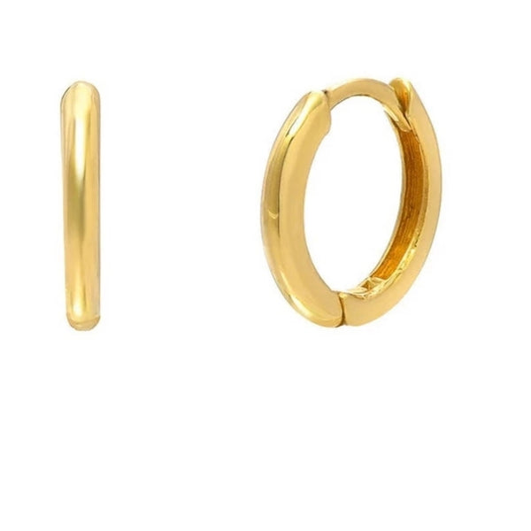 Sterling Silver Huggie Hoop Earrings