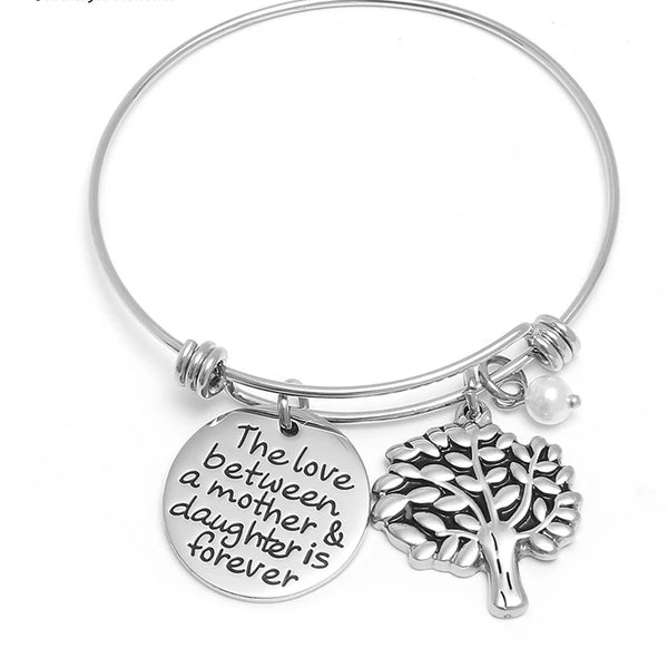The love between Mother and Daughter is Forever -Mom Bracelet