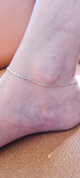 Tricolour Simple Anklet HNS Studio Canada