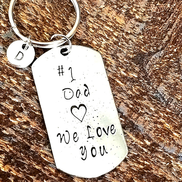 No 1 Dad keychain HNS Studio Canada