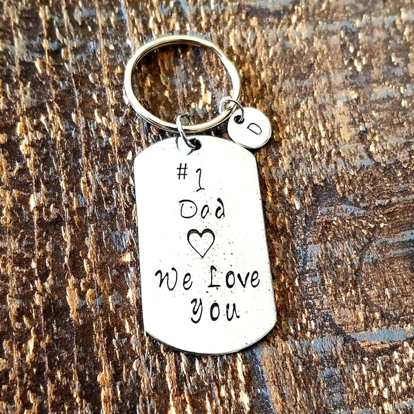 No 1 Dad keychain HNS Studio Canada