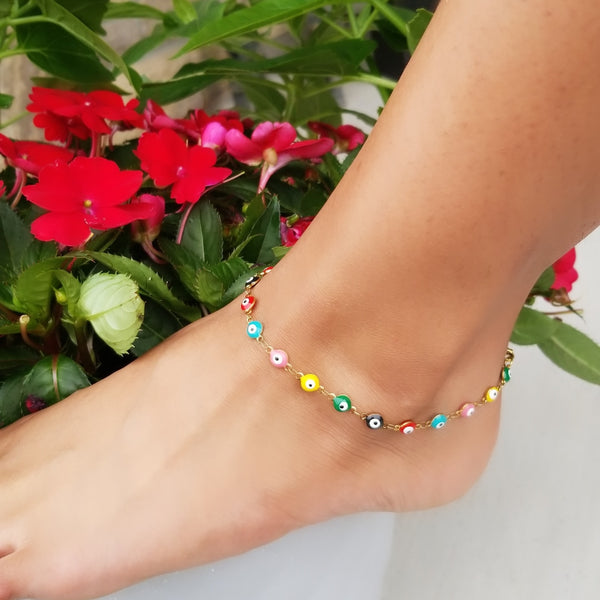 Evil Eye Anklet HNS Studio Canada