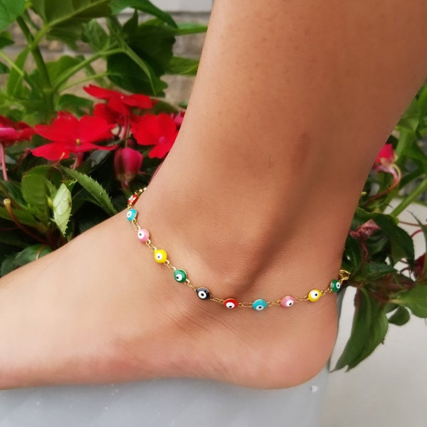 Evil Eye Anklet HNS Studio Canada