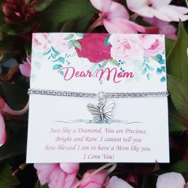 Silver Butterfly Anklet HNS Studio Canada