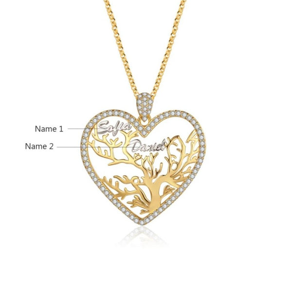 Tree of Life Names Necklace HNS Studio Canada