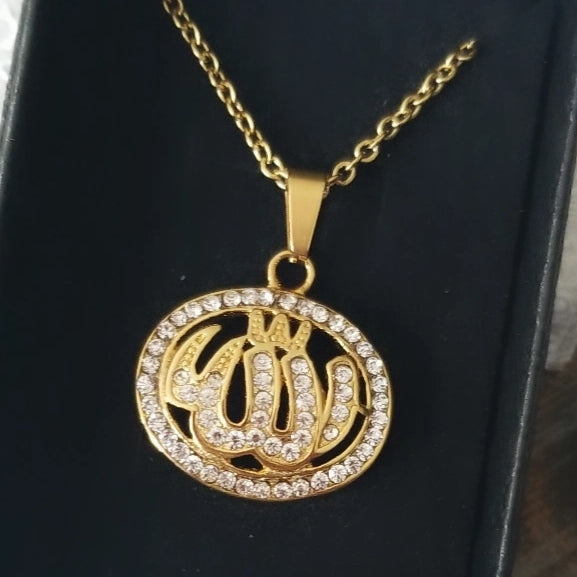 18K Gold Filled Allah Pendant Necklace-* Clearance *