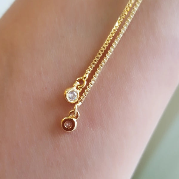Infinity Bracelet With Evil Eye-Clearance