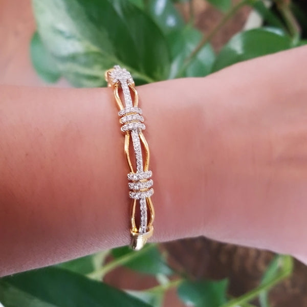 24K Gold Filled Hinged Bangle HNS Studio Canada