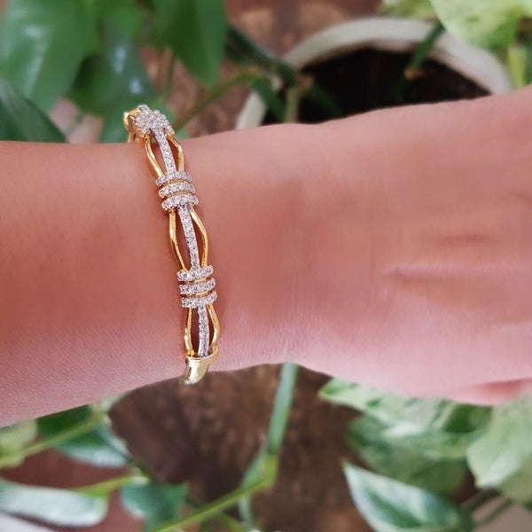 24K Gold Filled Hinged Bangle HNS Studio Canada
