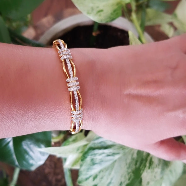 24K Gold Filled Hinged Bangle HNS Studio Canada