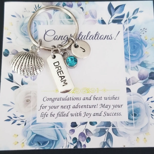 Personalized Seashell Keychain