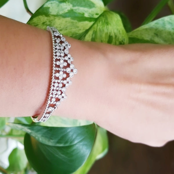 Princess Crown Bangle Bracelet