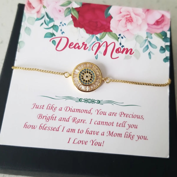 Gold Filled Evil Eye Bracelet HNS Studio Canada