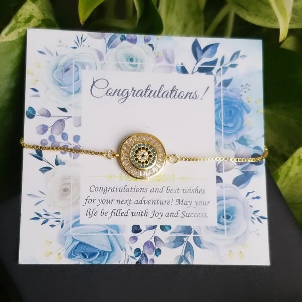 Gold Filled Evil Eye Bracelet HNS Studio Canada