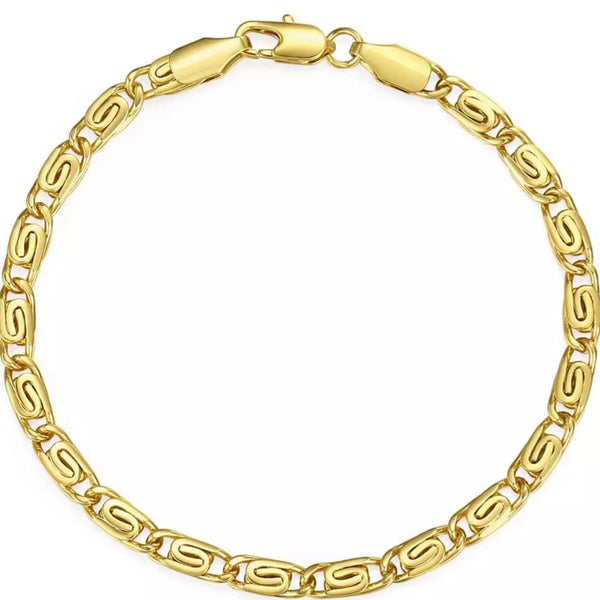 24k Gold Plated Snail Chain Anklet HNS Studio Canada