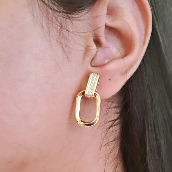 14k Gold Filled paper Clip Earrings