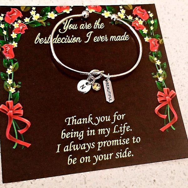 Personalized Knot Bracelet Silver HNS Studio Canada
