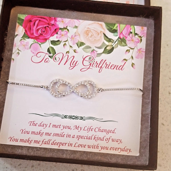 Double Infinity Bracelet Silver HNS Studio Canada