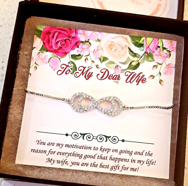 Double Infinity Bracelet Silver HNS Studio Canada