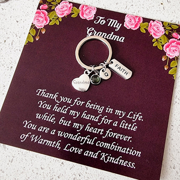 Personalized Grandma Keychain HNS Studio  Canada