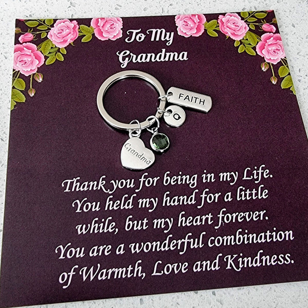 Personalized Grandma Keychain HNS Studio  Canada