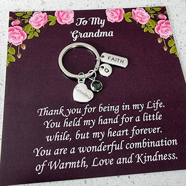 Personalized Grandma Keychain HNS Studio  Canada