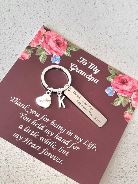 Personalized Keychain for Grandpa HNS Studio Canada