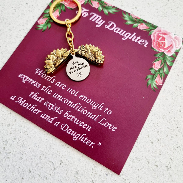 You Are My Sunshine Keyring HNS Studio Canada