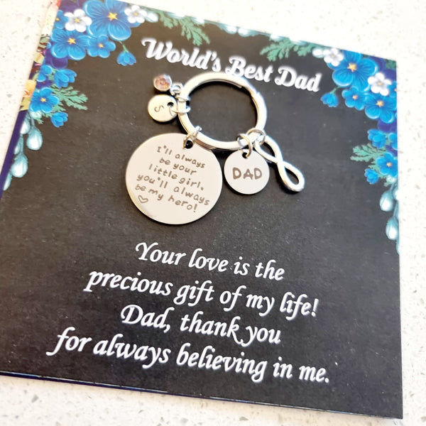 Best Dad Personalized Keychain