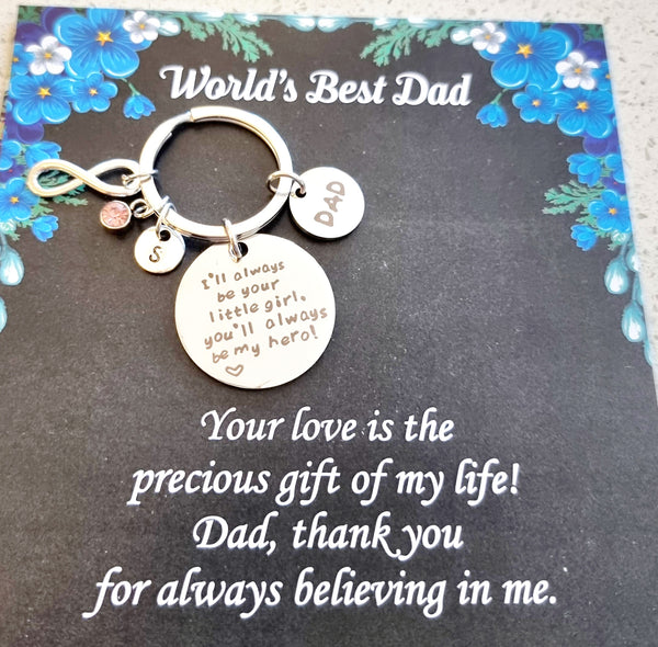 Best Dad Personalized Keychain