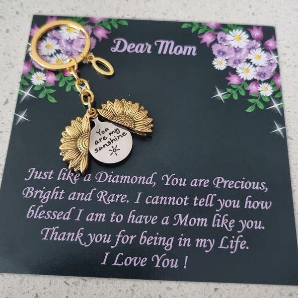 You Are My Sunshine Keychain Personalized HNS Studio Canada