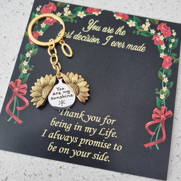 You Are My Sunshine Keychain Personalized HNS Studio Canada