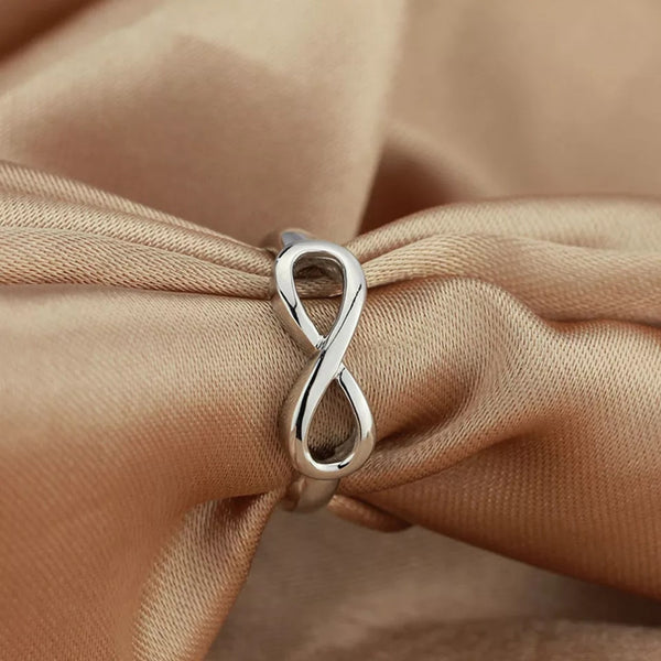Sterling Silver 925 Infinity Ring - HNS Studio