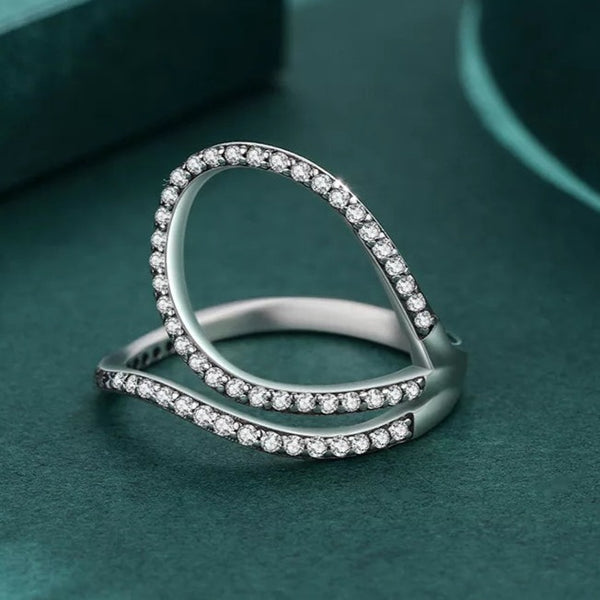 Criss Cross Sterling Silver Ring HNS Studio Canada