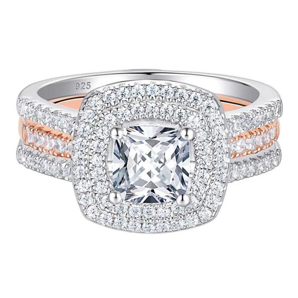 Sterling Silver Women's Wedding Ring Set HNS Studio Canada