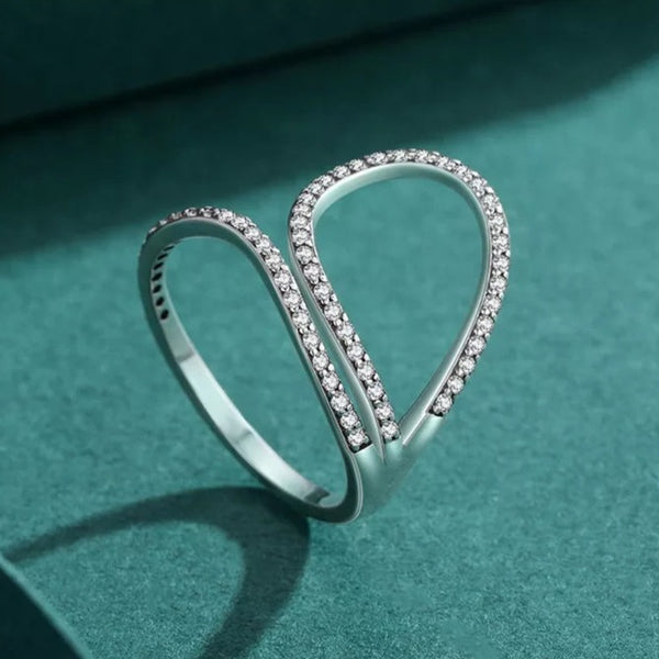 Criss Cross Sterling Silver Ring HNS Studio Canada