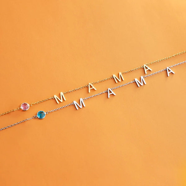 Mama Necklace with Birthstone
