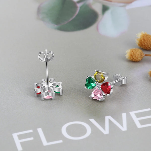 Kids birthstones earrings for Mom HNS Studio Canada