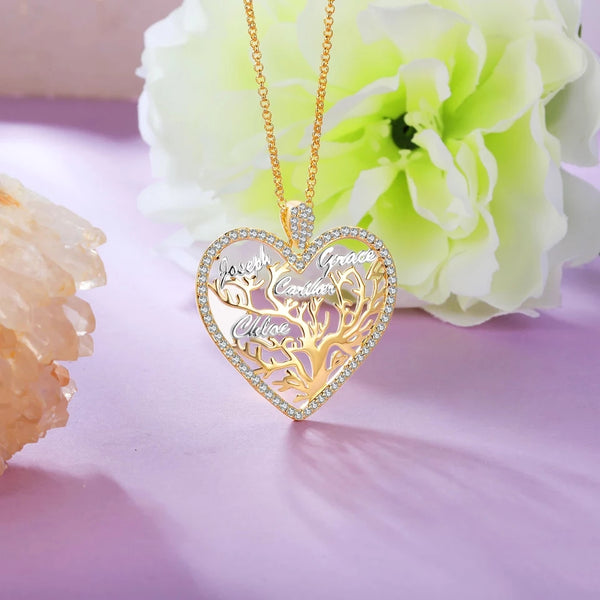 Tree of Life Names Necklace HNS Studio Canada