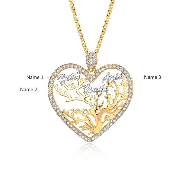 Tree of Life Names Necklace HNS Studio Canada