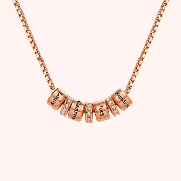 Mom necklace with Custom Name Beads
