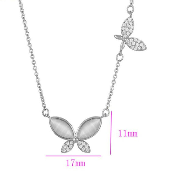 Silver Butterfly Necklace HNS Studio Canada